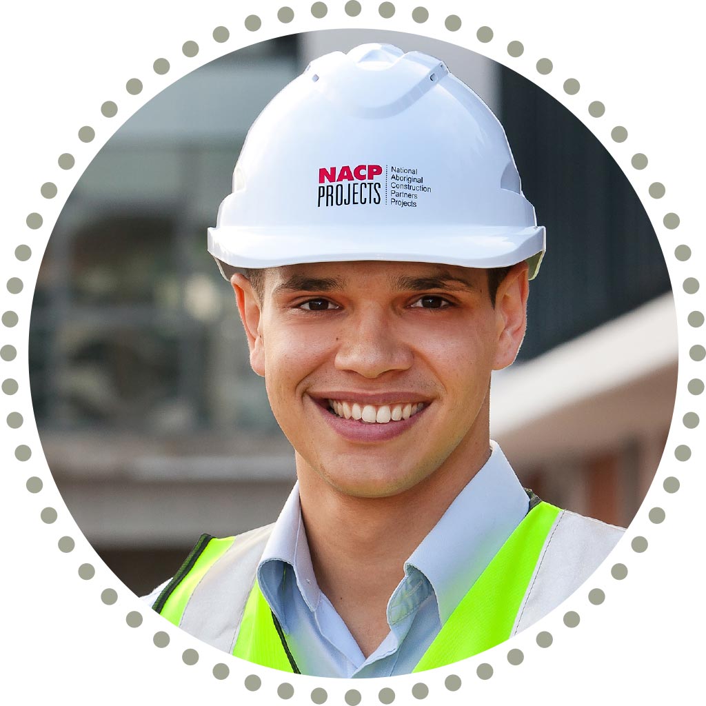 NACP Worker in branded hard hat